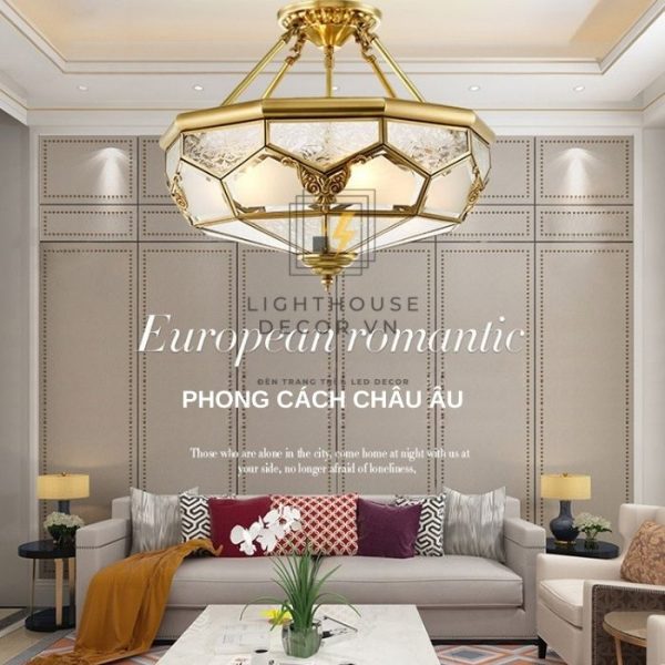 Đèn đồng cho hành lang – sảnh – phòng khách phong cách Châu Âu WABR6305
