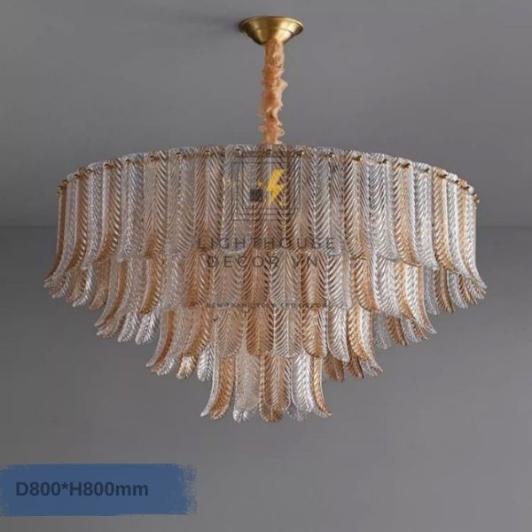 Đèn chùm đồng phòng khách cao cấp phong cách Châu Âu WABR6202