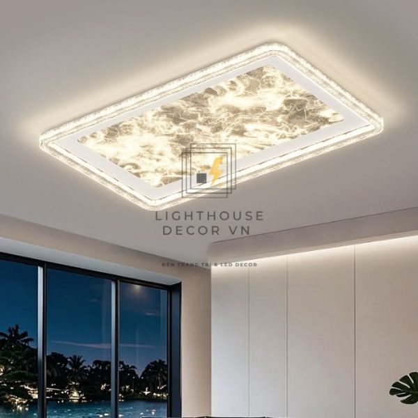 Đèn ốp trần LED phòng khách hiện đại cao cấp WOPT5377