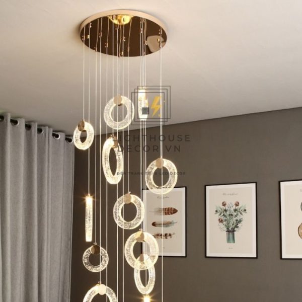 Đèn thả thông tầng phòng khách hiện đại WTT8083